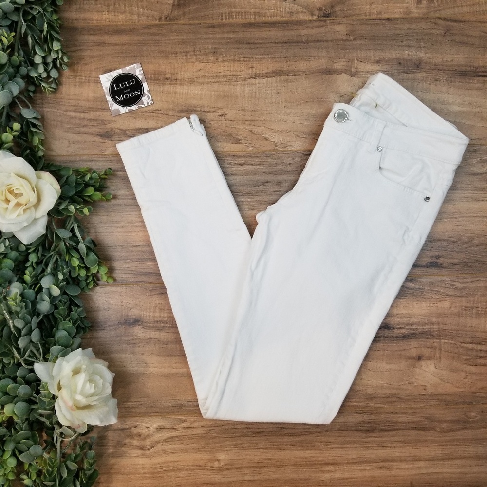 Elie tahari white skinny denim jeans size 2